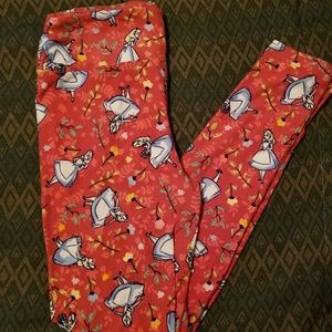 Lularoe One Size Alice in Wonderland Leggings